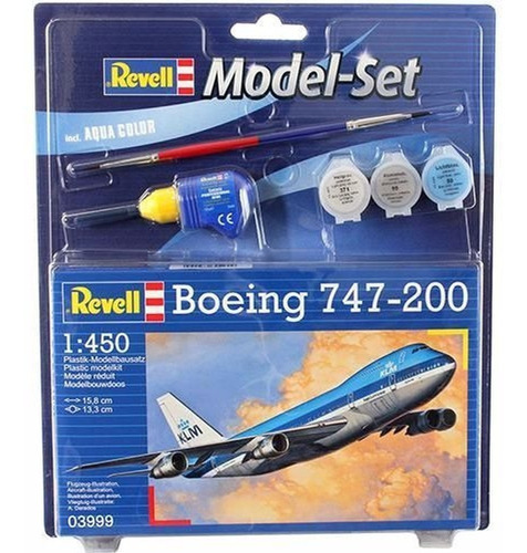 Model Set Boeing 747-200 Jumbo Jet Revell 63999
