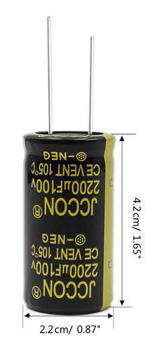 Condensador Electrolítico De Aluminio 100v 2200uf