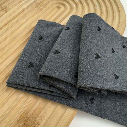 Medias De Terciopelo Gris Con Lazo Para Mujer Con Estampado