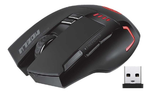 Imagem 2 de 5 de Mouse Gamer Marvo Scorpion M720w Wireless Led 4800 Dpi Preto