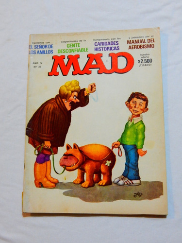 Revista Mad El Señor De Los Anillos Año 4 Numero 25