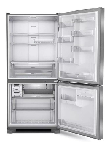 Imagen 3 de 5 de Heladera No Frost Whirlpool Wre85ak Inox Con Freezer 588l