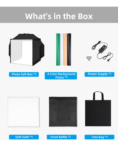 Caja De Luz Glendan Upgrade Para Estudio Fotográfico, 40 X 4
