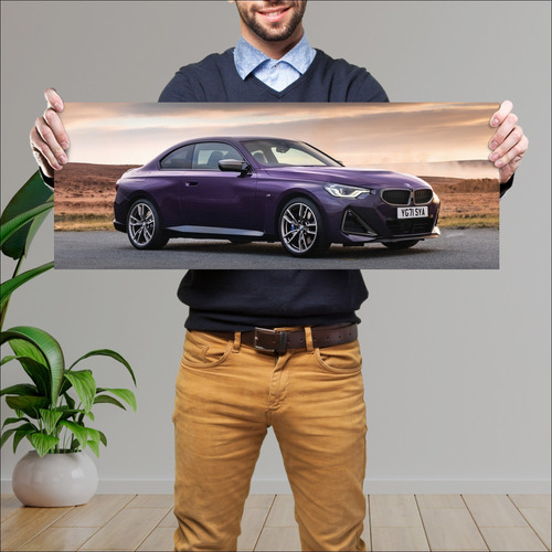 Cuadro 30x80cm Auto 2022 Bmw M240i Coupe Uk 1077 446