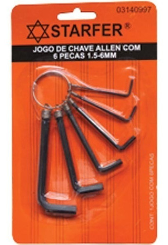 Jogo Chave Allen Starfer 1.5 A 06 - T-85101