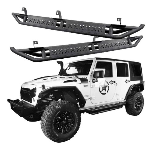 Estribos Jeep Wrangler Jk 4 Puertas De Acero 2007-2017 Torus