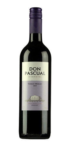 Vino Don Pascual Bivarietal Tannat Merlot Botella 750 Ml 