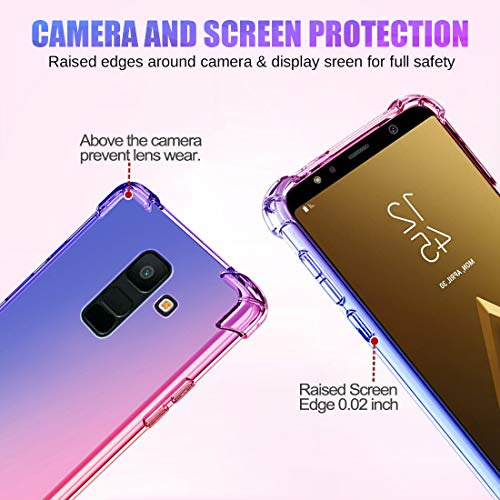 Funda Para A6 Plus 2018 Galaxy A6 Plus 2018 Azul/rosa Piel S