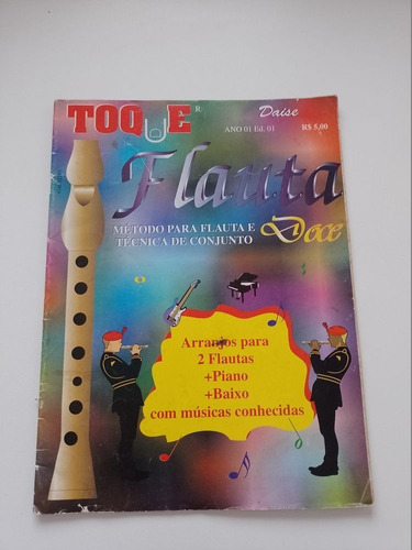 Revista Toque Flauta Doce Método Para Flauta E Técnica S680