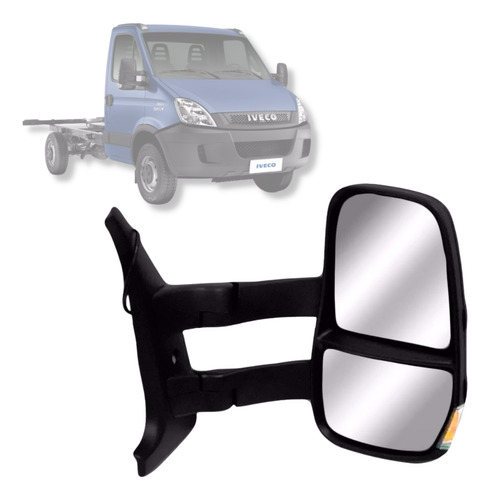 Retrovisor Direito Iveco Daily 08 A 17 Completo Braço Longo