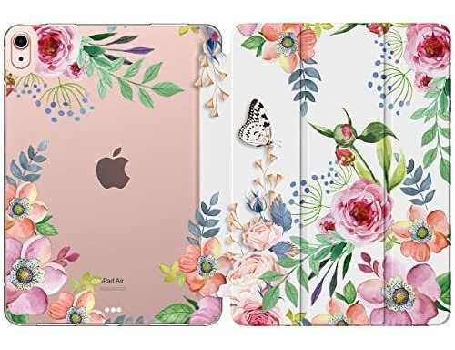Funda Para iPad Air 4 Con Diseño De Flores Multicolor