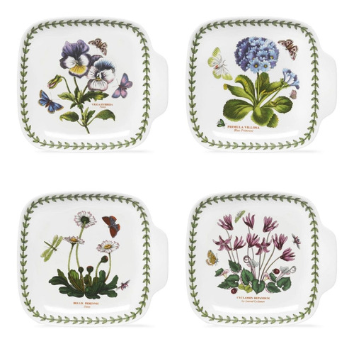 Portmeirion Botanic Garden Canape - Juego De 4 Platos Para A