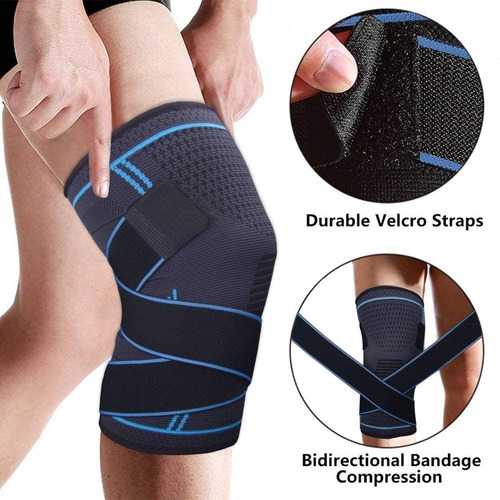 Imagen 4 de 4 de Rodillera Meñiscos Ligamento Ajuste Cruzado Deportiva Unisex