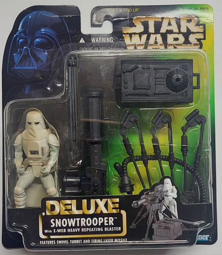 Star Wars Deluxe Snowtrooper With E-web Blaster 1996 Kenner