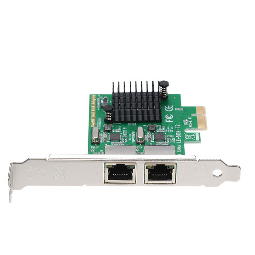 Placa De Servidor De Rede 2 Portas Gigabit 1000m Pci-e