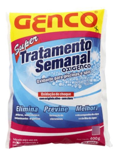 Oxidante Genco Spa E Piscinas Tratamento Semanal Oxigenco