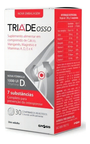 Tríade Osso C/ 30 Comprimidos