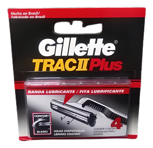 Repuesto Gillette Track2 Plus X 4.