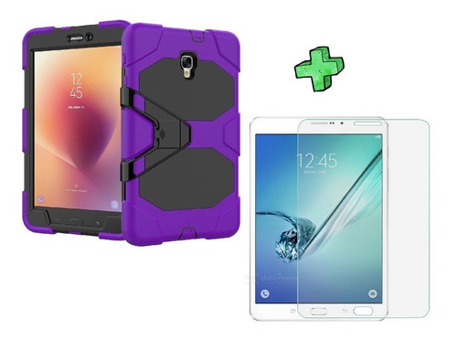 Funda + Cristal Uso Rudo Galaxy Tab 8.0 2017 T380 T385 