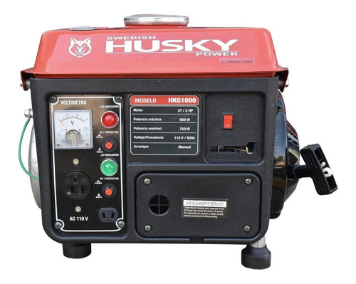 Imagen 3 de 6 de Generador Planta De Luz Portatil Husky 700/900 Watts 2 Hp