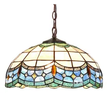 Comprar Vopheee Tiffany Pendant Light Fixture Stained Glass Hanging