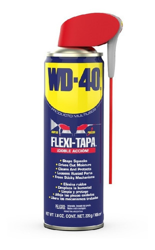 Imagen 1 de 6 de Wd-40® -lubricante Multiuso En Aerosol Flexitapa - 220g