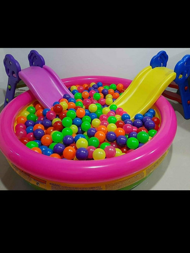 Imagen 1 de 1 de Piscina 114 + Rodadero + 100 Pelotas