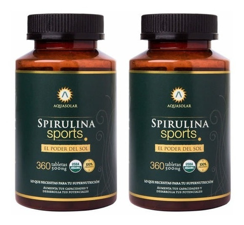 Spirulina Sports 720 Tabletas Orgánicas Envío Gratis