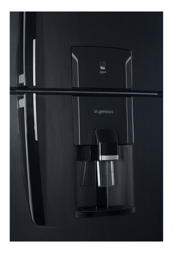 Heladera Patrick HPK151M11 black steel con freezer 388L 220V