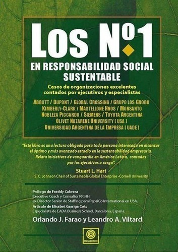 Los N 1 En Responsabilidad Social Sustentable Farao Viltard
