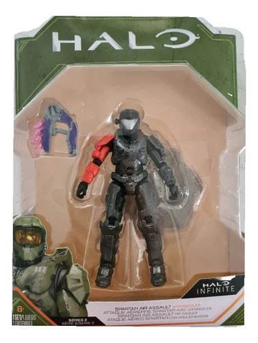 Figura Spartan Ataque Aereo Con Aguijoneador Halo Infinite