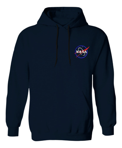 Sudadera Con Gorro Bordada Nasa Logo Espacio Constelación