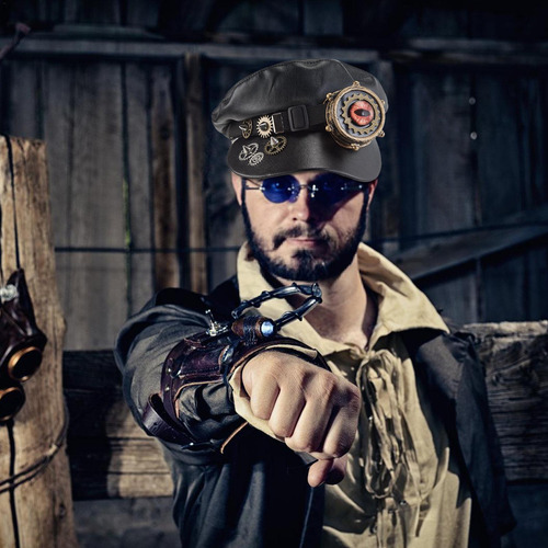 Sombrero De Pirata Steampunk Sombrero Steampunk Con Gafas Go