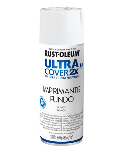 Pintura En Spray Imprimante Blanco Mate 340gr Rust Oleum