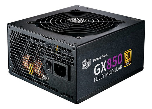 Fonte Cooler Master Gx850 80plus Gold Full Modular - 850w Cor Preto Bivolt