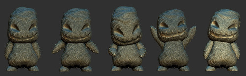 Imagen 1 de 4 de Mini Oogie Boogie 5 Poses- Arte Plastico