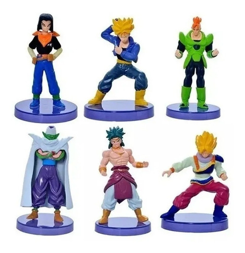 Dragon Ball Z Kai Gt Super Colección X6 Figuras En Base