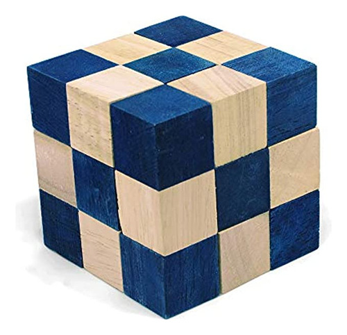 Logica Puzzles Art - Cubo De Serpiente 3d De Cerebro En Mad