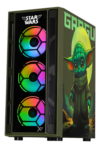 Xtreme Pc Gaming Amd Radeon Rx 7600 Ryzen 7 5700g 32gb Ssd 1tb Sistema Liquido Wifi Grogu Comic