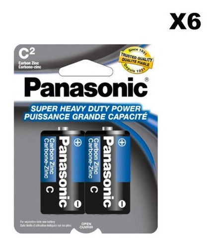 Baterías Pilas Panasonic Size C2 Pila