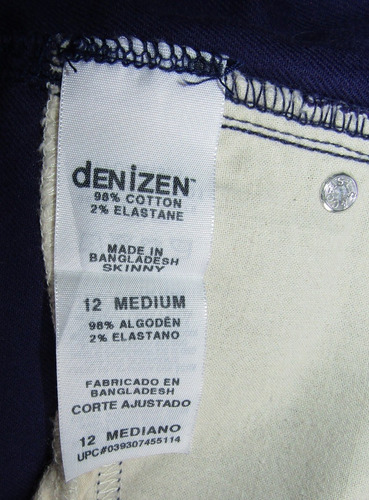 Denizen From Levi´s Jean Skinny Talla 12 Medium (Usado)