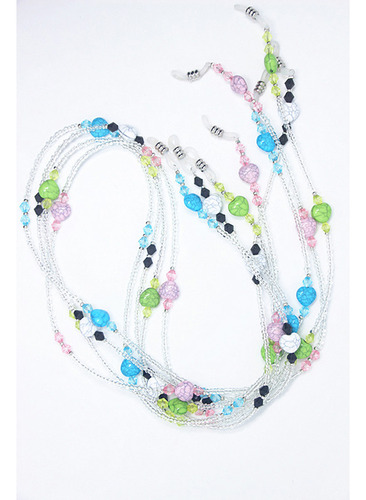 4 Piezas De Anteojos Con Cuentas, Cadena, Correas, Cordones,