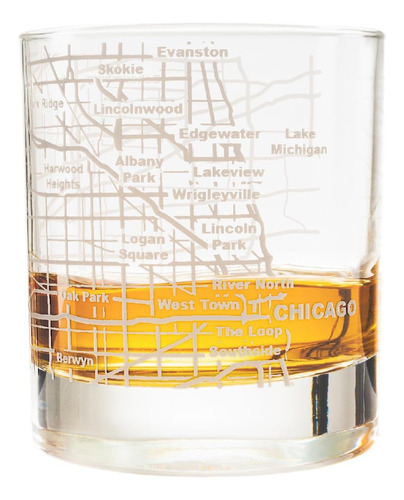 Whiskey Glasses 10 Oz Tumbler Amantes De Chicago (un So...