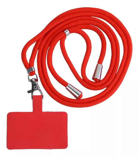 SS Correa para teléfono, cordón ajustable para teléfono celular, correa de  seguridad, color rojo