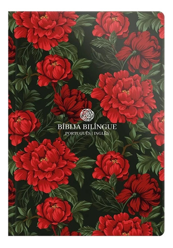 Bíblia Nvt Bilíngue Português E Inglês Capa Aroma Rosas Luxo