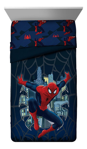 Marvel Spider Man Saving The Day Twin/full Comforter Super S