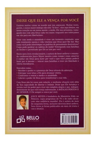 A Batalha Pertence Ao Senhor Livro Joyce Meyer