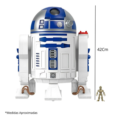 Boneco Gigante Star Wars R2d2 Som E Luz Imaginext