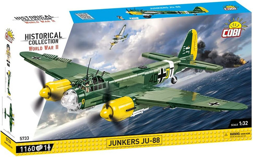 Cobi Colección Histórica World Grua Ii Junkers Ju-88 Avión,