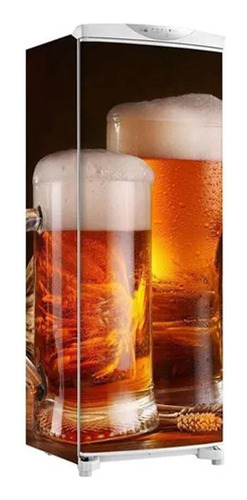 Adesivo Geladeira Cerveja Na Jarra 1,50m X 60cm